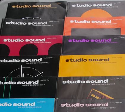 various-Studio Sound mags Jan 78 - - Dec 82